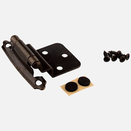 Kasaware 3/8" Self-closing Inset Hinge, 2PK KFHI-A-AB2